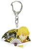 Demon Kimetsu No Yaiba Zenitsu Agatsuma Folding Fan Keychain Slayer
