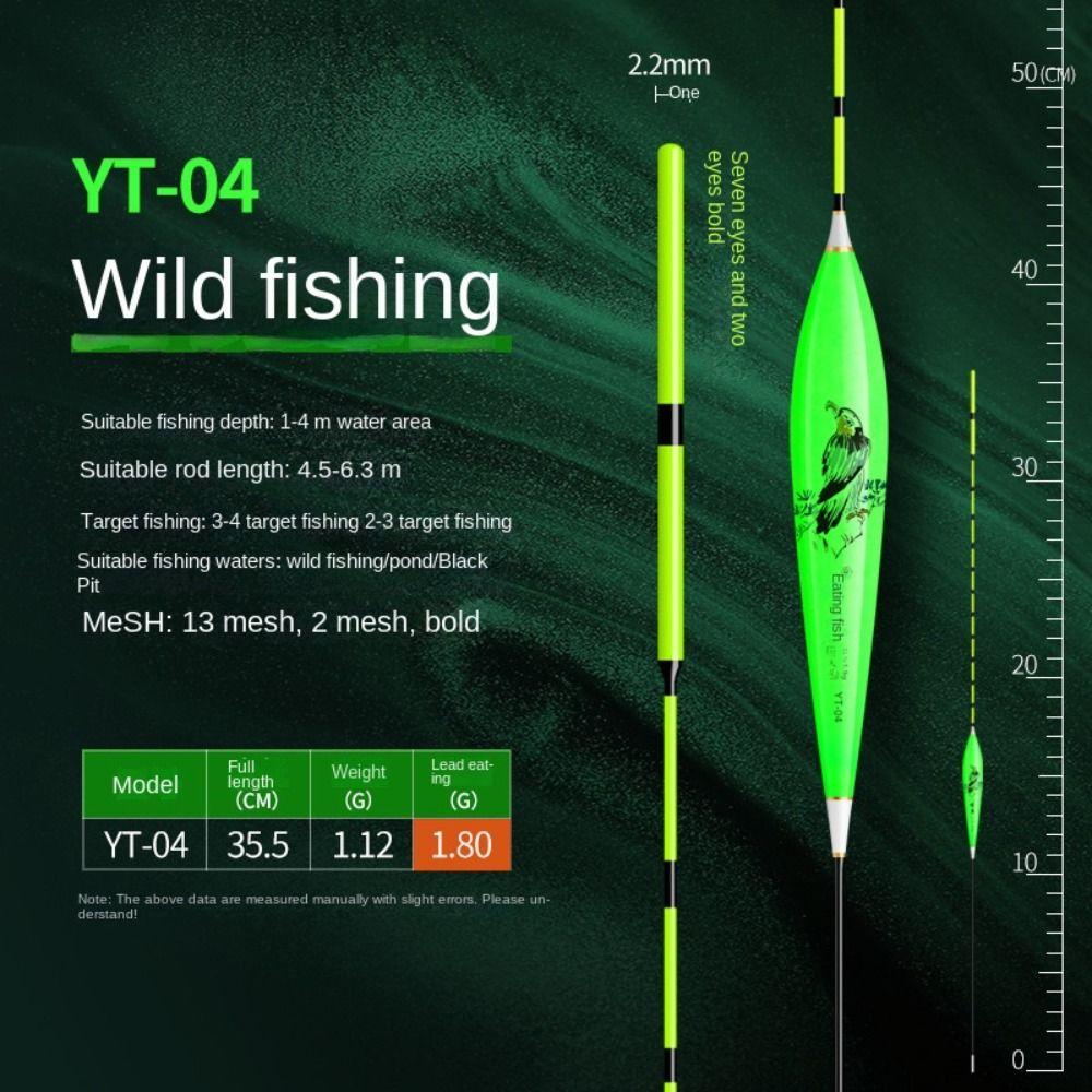 Eye-catching Triangle Tail Rocky Fishing Lure Float Slip Drift Tube Light Stick Floats Fishing
