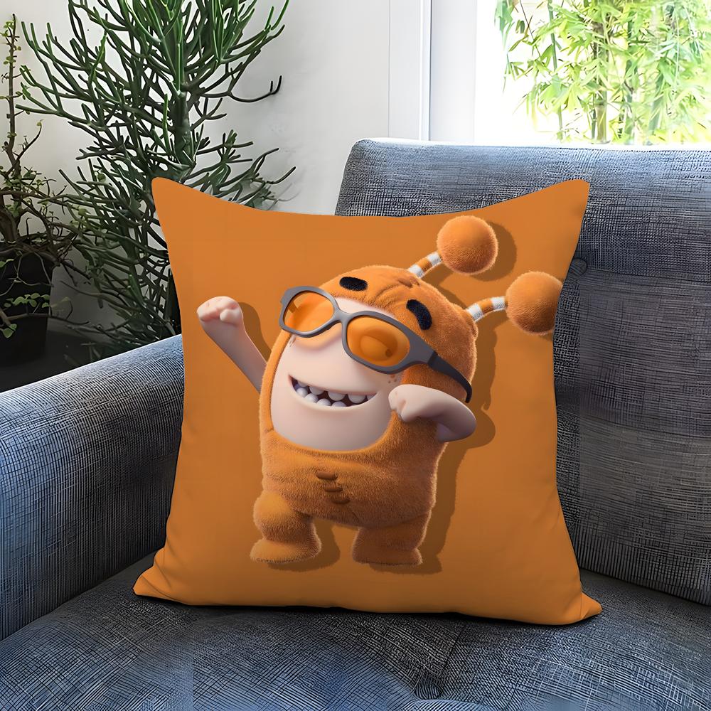 Мультяшная наволочка Oddbods, удобная, двусторонняя, идеальна для автомобиля, дивана, спальни и многого другого