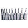 LEXOR Набор из 10 ударных головок с глубоким зевом и адаптером для электрошуруповертов Makita HiKOKI, шестигранный хвостовик 6,35 мм, 6-19 мм, 80 мм