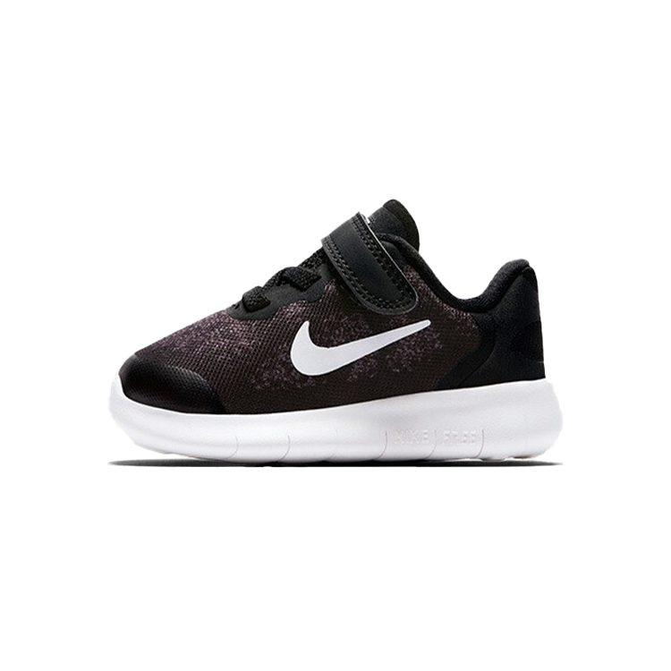 Nike Free RN Low top Running Shoes Black Infant And Toddler 904257-002