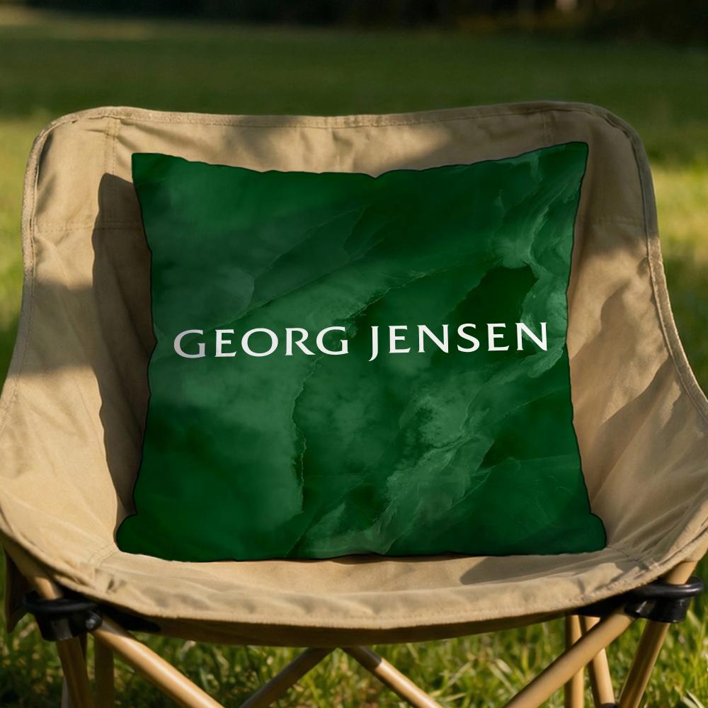 Georg Jensen Серебряная Подушка для Украшений Мягкая Двусторонняя Прочная Наволочка для Подушки Многоцелевое Использование для Дома Автомобиля Ежедневный Комфорт