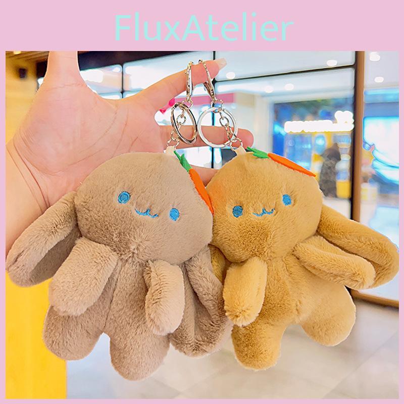 Carrot Rabbit Keychain Plush Toy Stuffed Doll Pendant Decoration Gift Kids