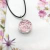 Beautiful Dandelion Necklace Eternal Flower Clavicle Chain Male and Female Couples Crystal Dried Flower Glass Ball Pendant Accessories