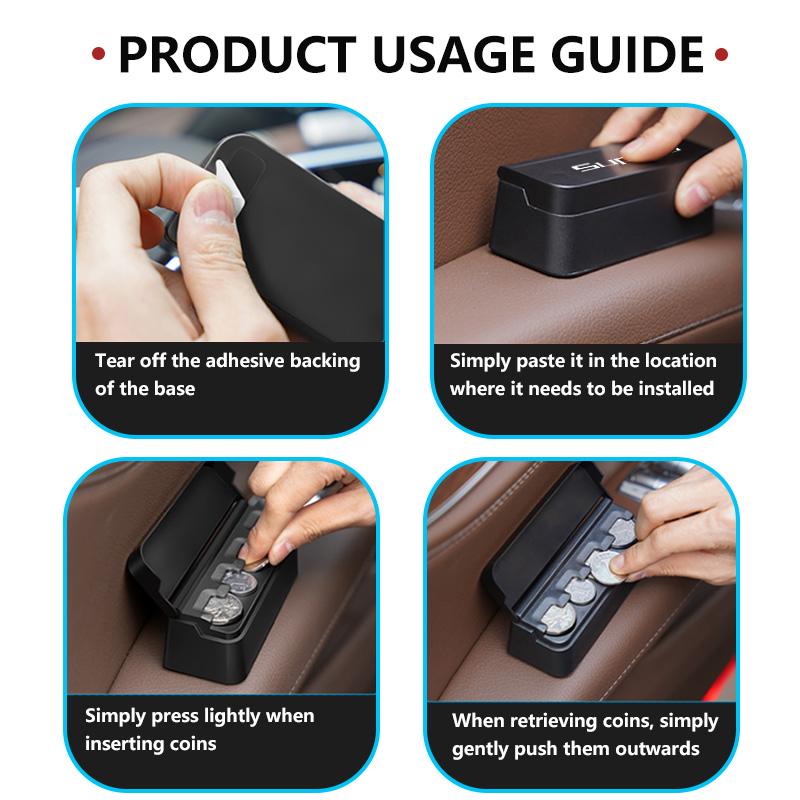 AAAAN1 Larger Capacity Car Coin Storage Box Coin Organizer Container Holder Case For Skoda Fabia 1 2 Octavia a7 RS Superb Rapid Yeti