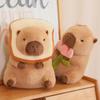 Capybara Flower Plush Toy Pillow Bread Toast Doll