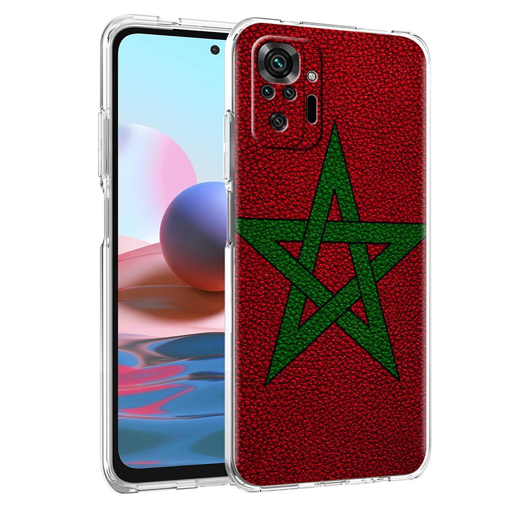 Чехол для телефона для Xiaomi Redmi Note 15 14 5G 13 12 10 11 Pro Plus 4G 14C 13C 12C Мягкий ТПУ Чехол Флаг Марокко Футбол