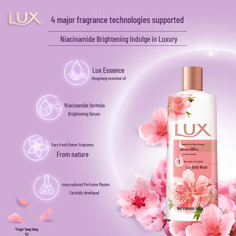 Lux Brightening Pink Cherry Blossom Scent Body Wash