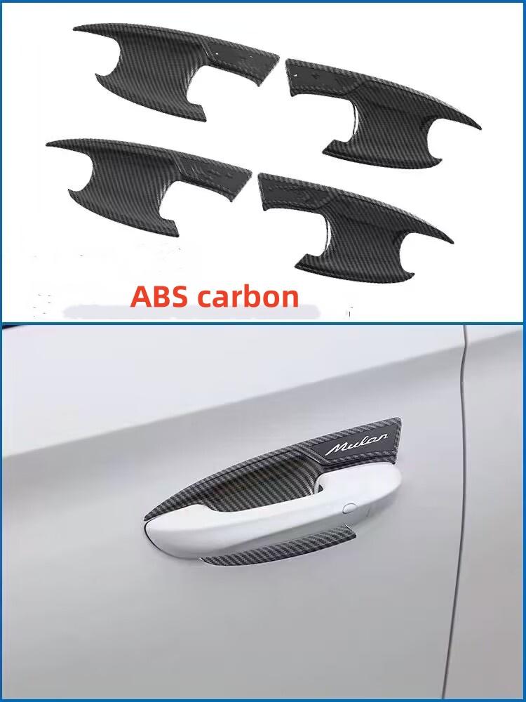 LHD/RHD Car Window Control Lift Panel Cover Sticker Carbon Fiber 4pcs for MG4 MG 4 EV Mulan 2023- 2024 Acc. hga6