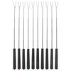 4/6/10pcs Stainless Steel Barbecue Fork Retractable Roasting Stick Hot Dog Sausages Skewer Grill Meat Forks BBQ Grill Tools