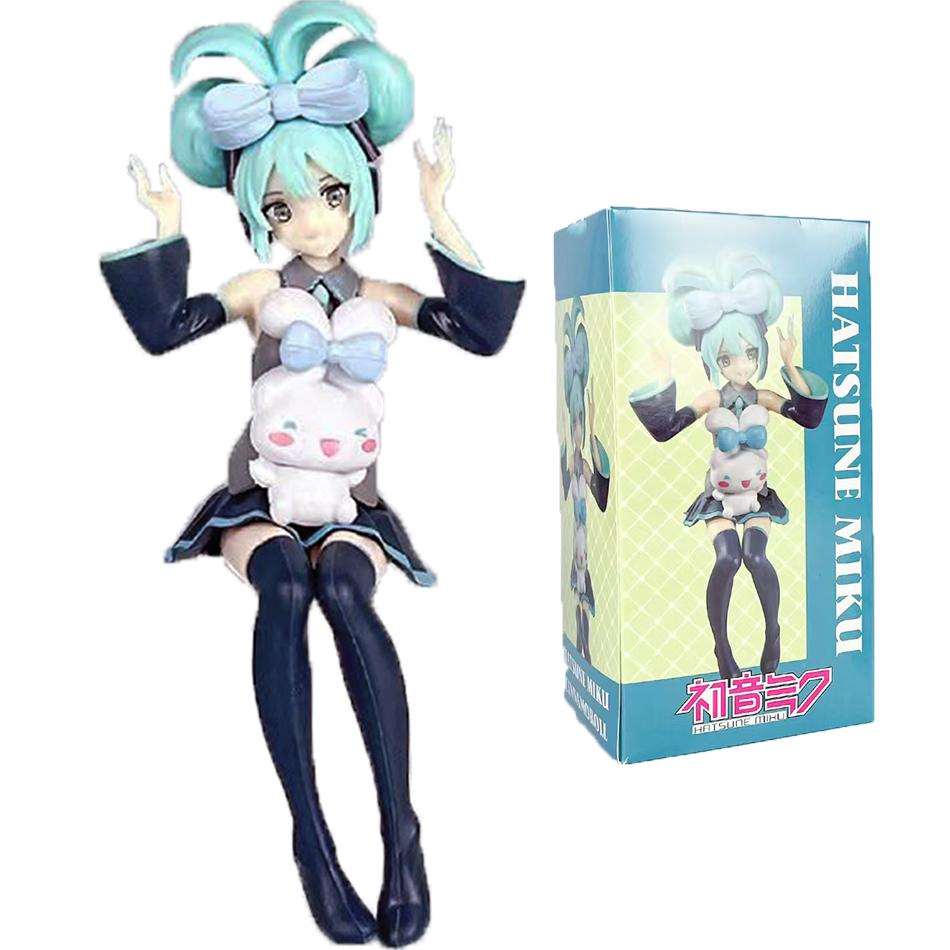 Маленький Дьявол Хатсунэ Мику Милый Сидящая Красавица Девушка Орнамент Украшение для Автомобиля Приспособление для Приготовления Лапши Быстрого Приготовления Украшение для Компьютерного Корпуса Орнамент