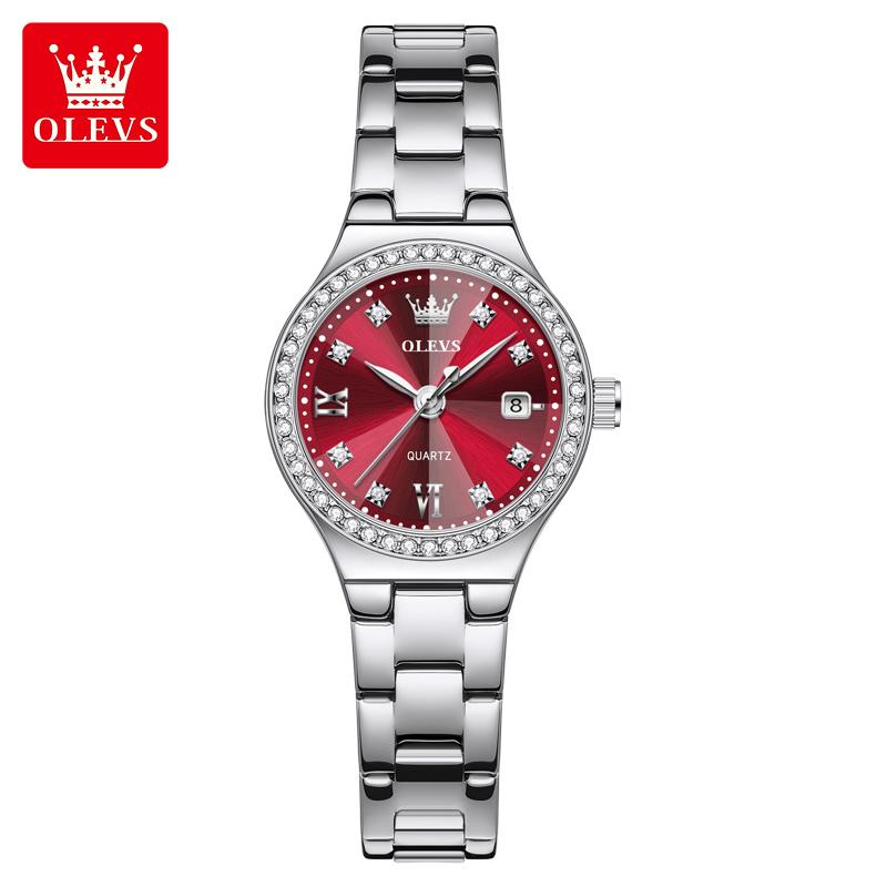 OLEVS 5628 Luxury Design Brand Woman Watch Luxury Waterproof Fashion Diamond Watch Gift Ladies Quartz Watch