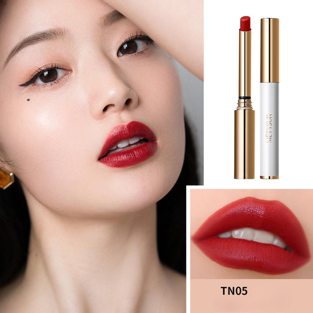 Зеркальная стойкая помада, увлажняющая, пухлая, яркая помада, которую нелегко размазать.