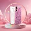 Изысканные узоры Чехол для телефона для Samsung Galaxy S26 S25 S24 S23 S22 FE Ultra Plus Встроенное стекло ощущение голой панели Женский стиль