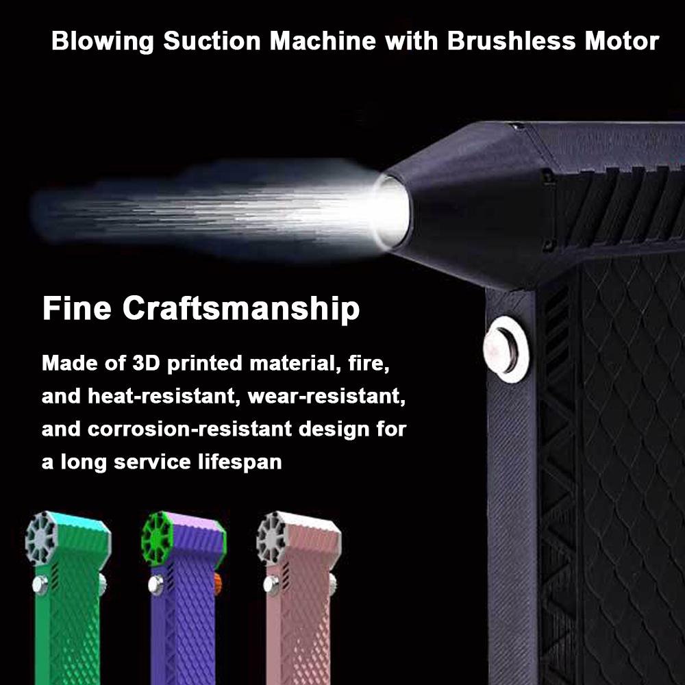 Ручной бесщеточный электродвигатель, турбовентилятор, 110 000 об/мин, 180 Вт, мощный пылеуловитель, сжатый воздух