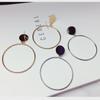 Korean-Style Fashionable and Versatile Hoop Earrings—Smooth, Simple, and Exaggerated European and American Style.