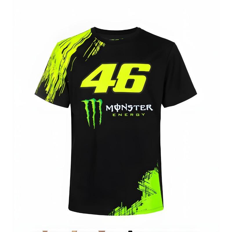 Летняя футболка с 3D-принтом бренда Monster Energy, повседневная, быстросохнущая, дышащая, с круглым вырезом, короткий рукав