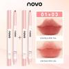 Novo Double-Headed Lip Liner Waterproof Long Lasting and Does Not Fade Nude Color Series Lip Hook Line Toot Lipstick Pen Integrated Lip Brush