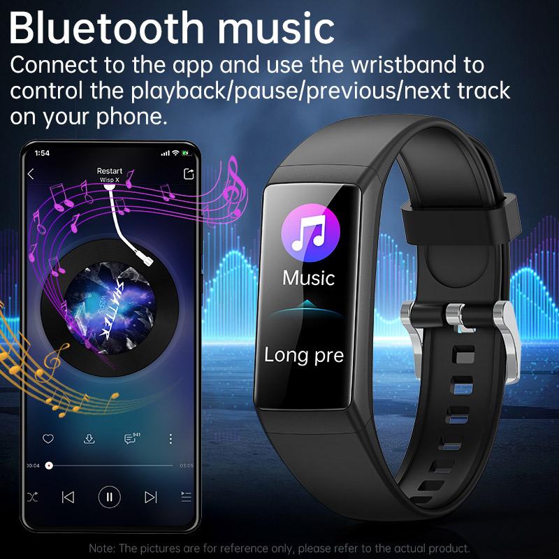 SACOSDING Sports Wristband With HD Screen Waterproof Sleep Heart Rate Monitoring  Step Counting Sports and Health Smart Wristband