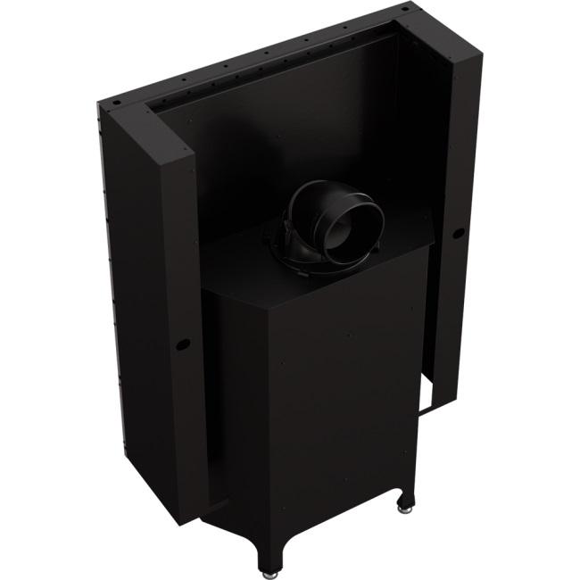 Стальной камин KRATKI NADIA 13 кВт Ø 200 Подъемная самозакрывающаяся дверца