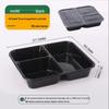 Disposable Multi-Compartment Food Containers with Lids