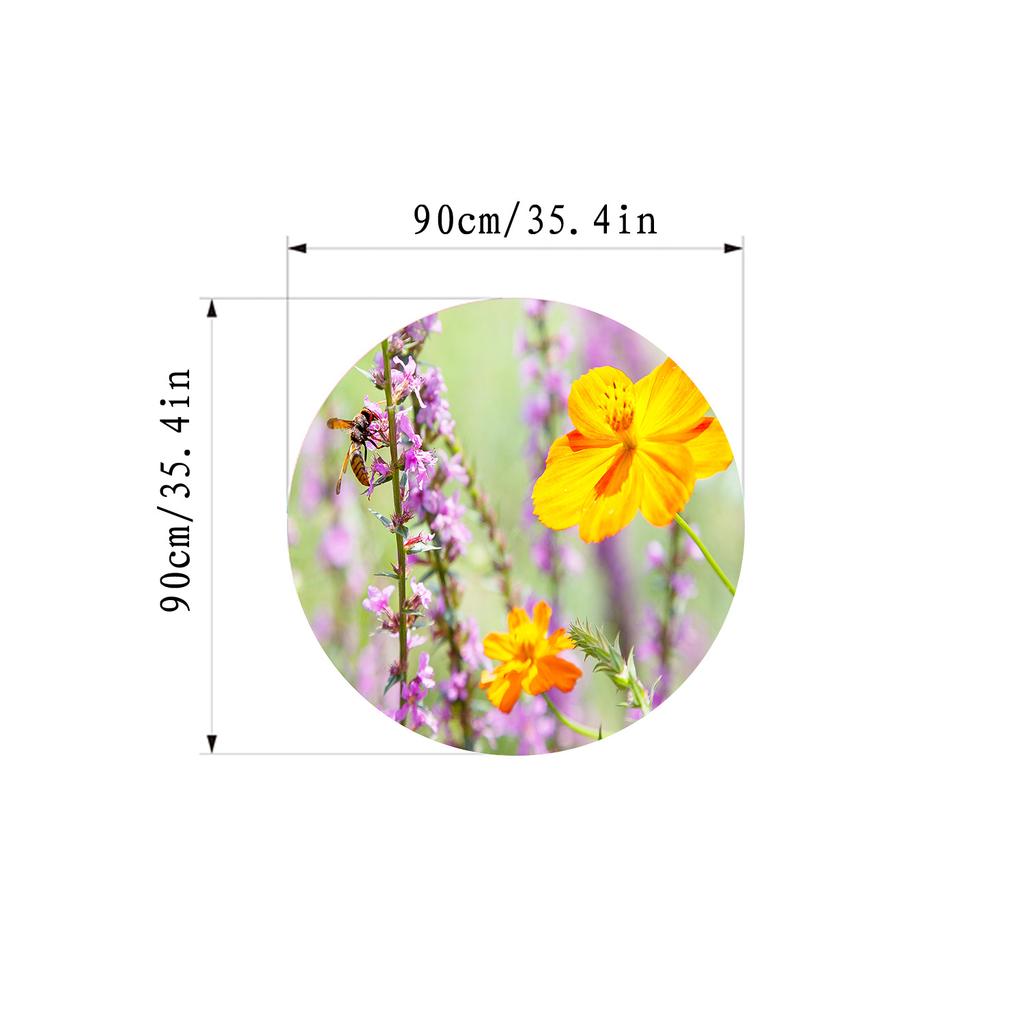 Круглые коврики с узором из весенних цветов для кухни, прихожей, спальни, гостиной, мягкий ковер, нескользящий коврик