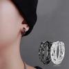 1 пара мужских серег-колец в стиле панк с полым драконом и изысканной резьбой