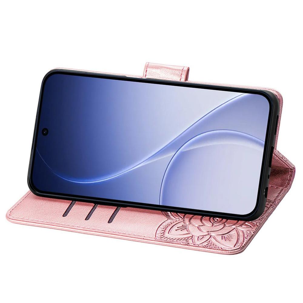Flip case for Oppo Reno 15, Butterfly, pink