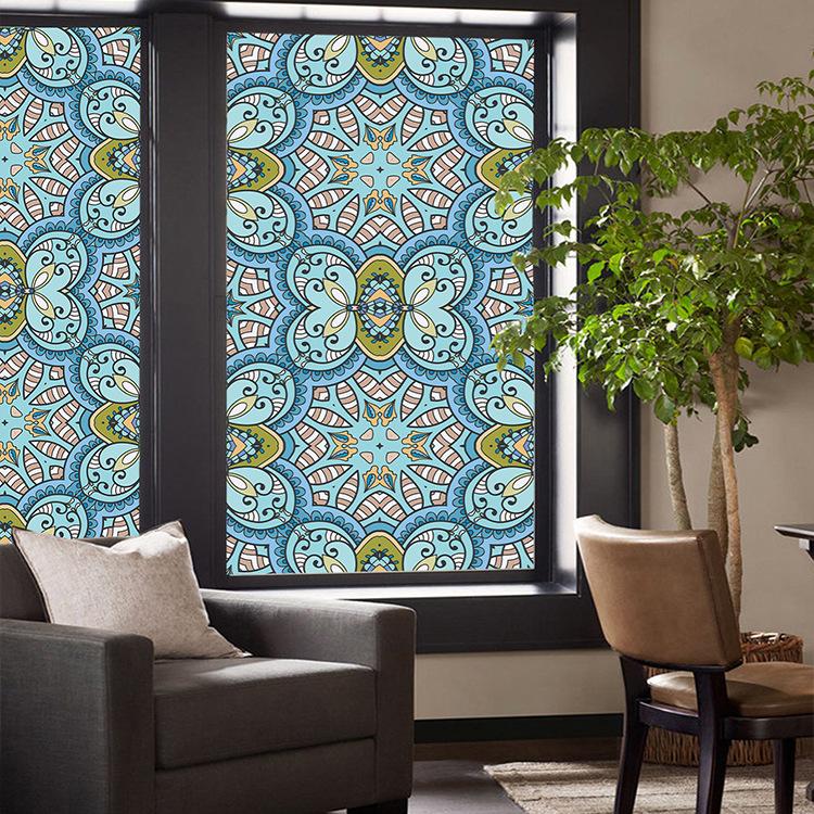 Оконная пленка для конфиденциальности, статическая липкая неклейкая пленка, витражная виниловая пленка, солнцезащитная наклейка на окно, украшение