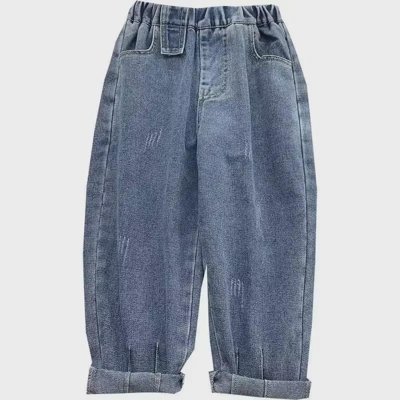 Весна 2024 Модные джинсы для мальчиков - Осенняя коллекция для детей среднего и старшего возраста