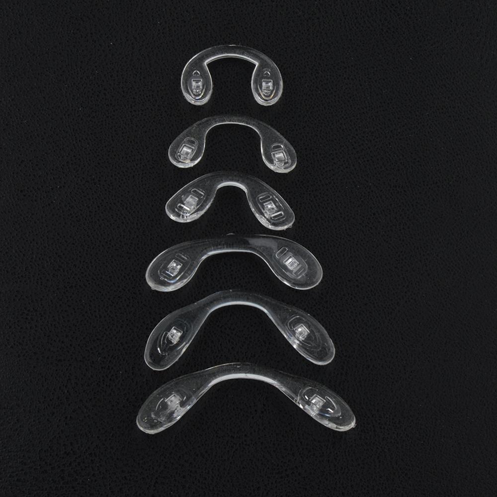 10pcs U shape Silicone Conjoined Eyeglass Soft Nose Pads for Glasses Anti-Slip Insert Nose Pad