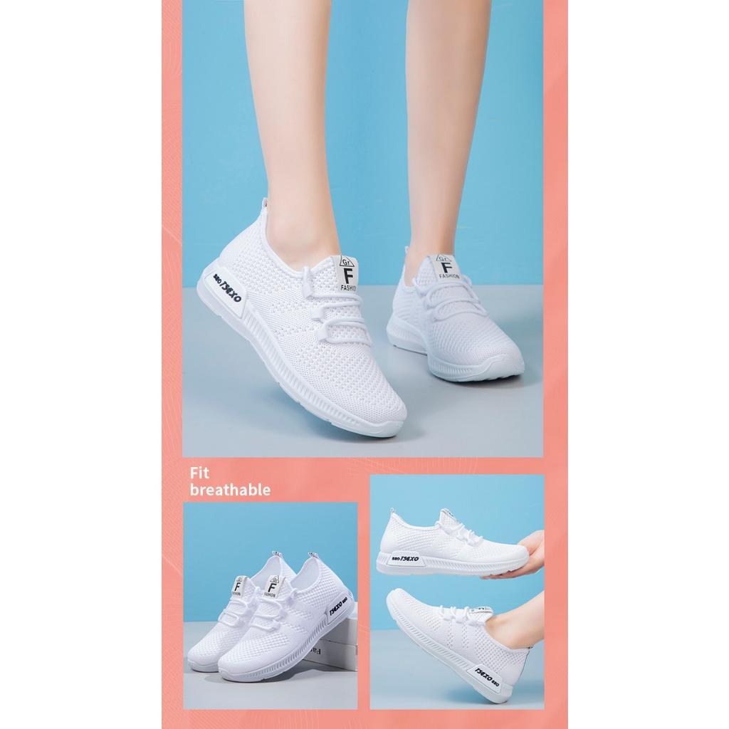 Женские кроссовки Flyknit Single, дышащая обувь с мягкой подошвой, повседневная спортивная обувь для женщин