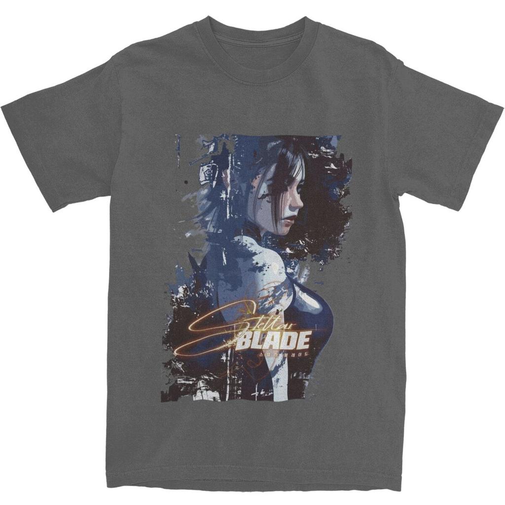 Мужские футболки с фанартами Stellar Blade, хлопковые топы, летняя футболка Y2K с коротким рукавом, футболка с круглым вырезом, новинка