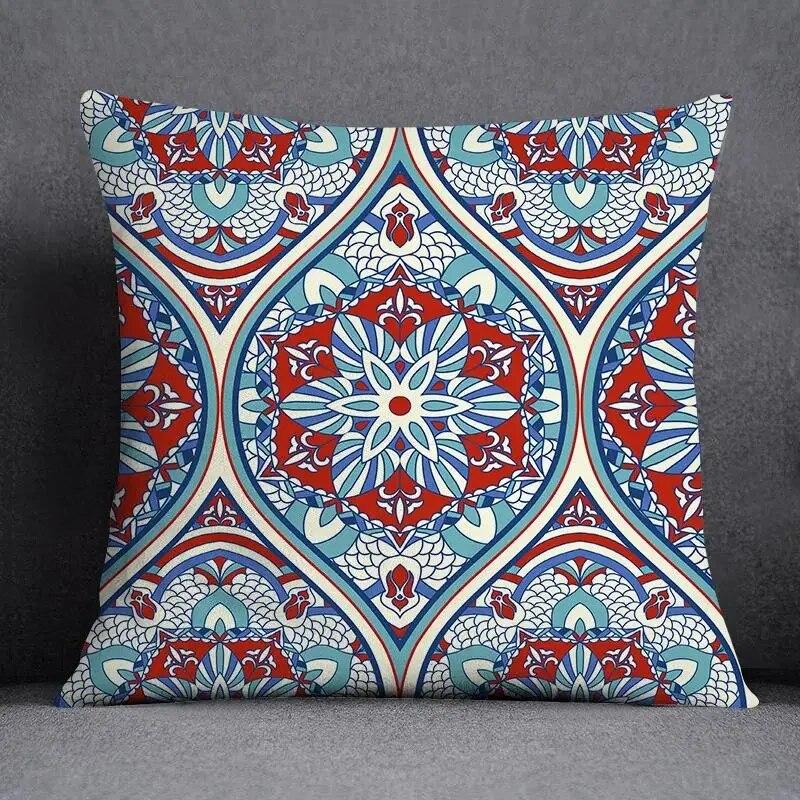 Mandala Retro Pattern Home Decoration Pillowcase Square Office Cushion Cover