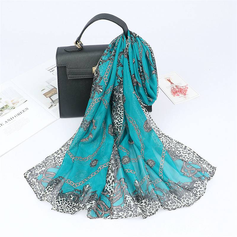 Chiffon Scarf Printing Thin Popular Scarf Sunscreen Women's Small Dots