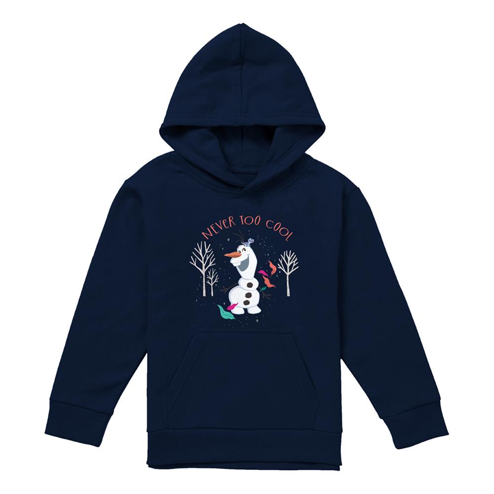 Frozen Childrens/Kids Never Too Cool Olaf Pullover Hoodie
