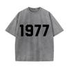 Retro Washed Vintage 1977 T-shirt 1977 T-shirt Women Fashion Casual Pullover Sweatshirt Women 1977 T-shirt