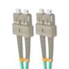 Qoltec Patchcord światłowodowy SC/UPC - SC/UPC | Multimode | 50/125 | OM4 | Duplex | 5m