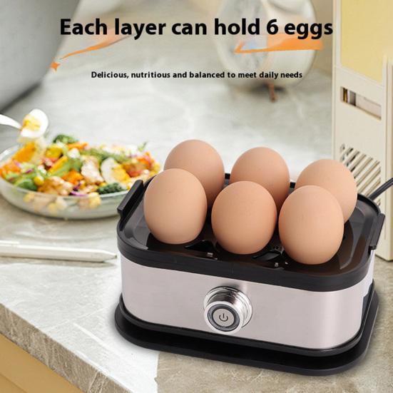 Electric Egg Cooker Omelet Maker with Auto Shut-Off Large Capacity One-Click Start Easy To Clean Egg Boiler Machine