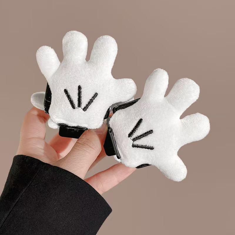 Cute Cartoon Mickey Palm Grab Clip Sweet Girl Hairpin Creative Fun Back Head Half Tie Hair Clip Hair Accessories