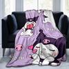 1pc Kuromi's Cute Adventures Blanket, Soft and Cozy Home Decor Gift for All Seasons, Living Room, Travel, Camping, Car Blankets, Beach, Office Naps, P