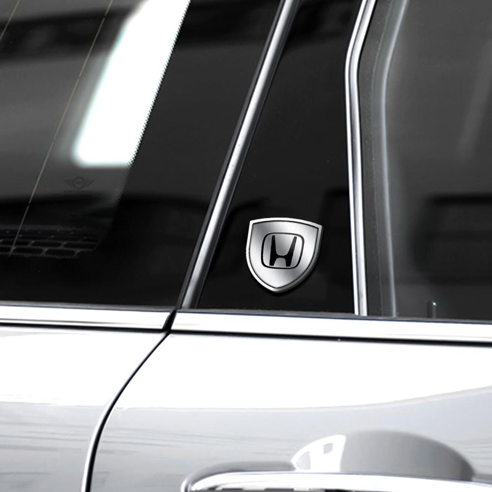 1Pc Car Metal Shield Logo Car Side Window Body Badge Stickers For Honda Civic 10th 11th Gen Hrv Jazz City Fit Accord 7 Crv Mugen IP8