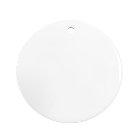 Сублимационное керамическое украшение Белое сублимационное заготовка-украшение Незаконченное рождественское подвесное