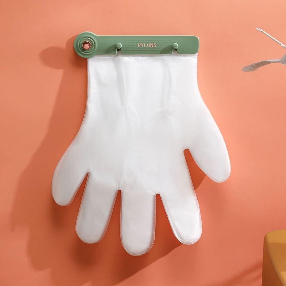 Plastic Disposable Glove Holder Non-slip Disposable Gloves Clip Kitchen Gadgets