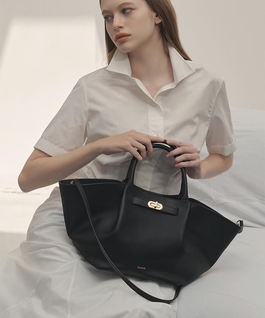 Clave Evelyn Black Tote Bag
