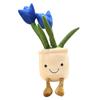 Tulip Plush Toy Good Resilience Odorless Cute Soft Fluffy Plant Ornament for Home Office Car Decor