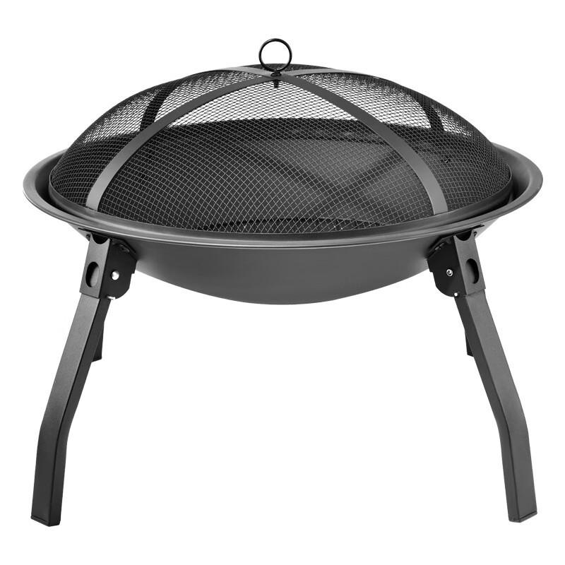 Outdoor Fire Pit & BBQ Grill Table