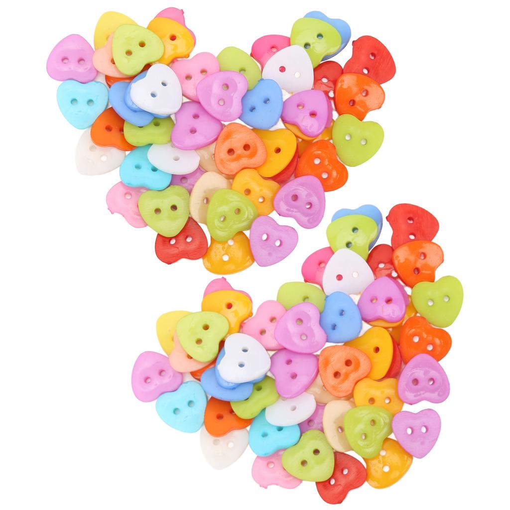 100pcs Sewing Buttons Resin NonFading DIY HandMade Clothing Accessories for Decoration(15MM )