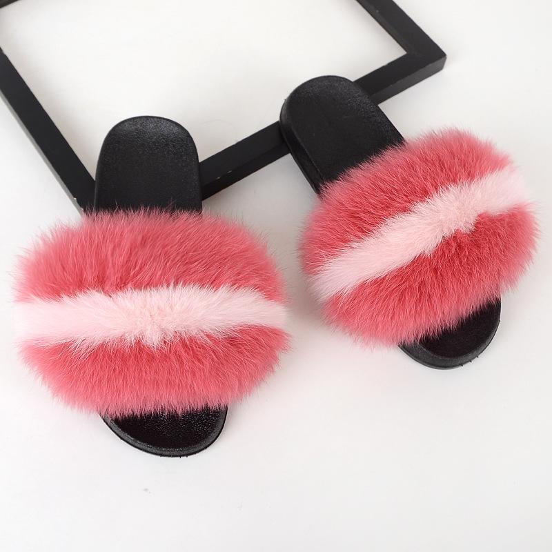 Realistic Fluffy Slippers Sandals For Women Girls Luxury Comfort