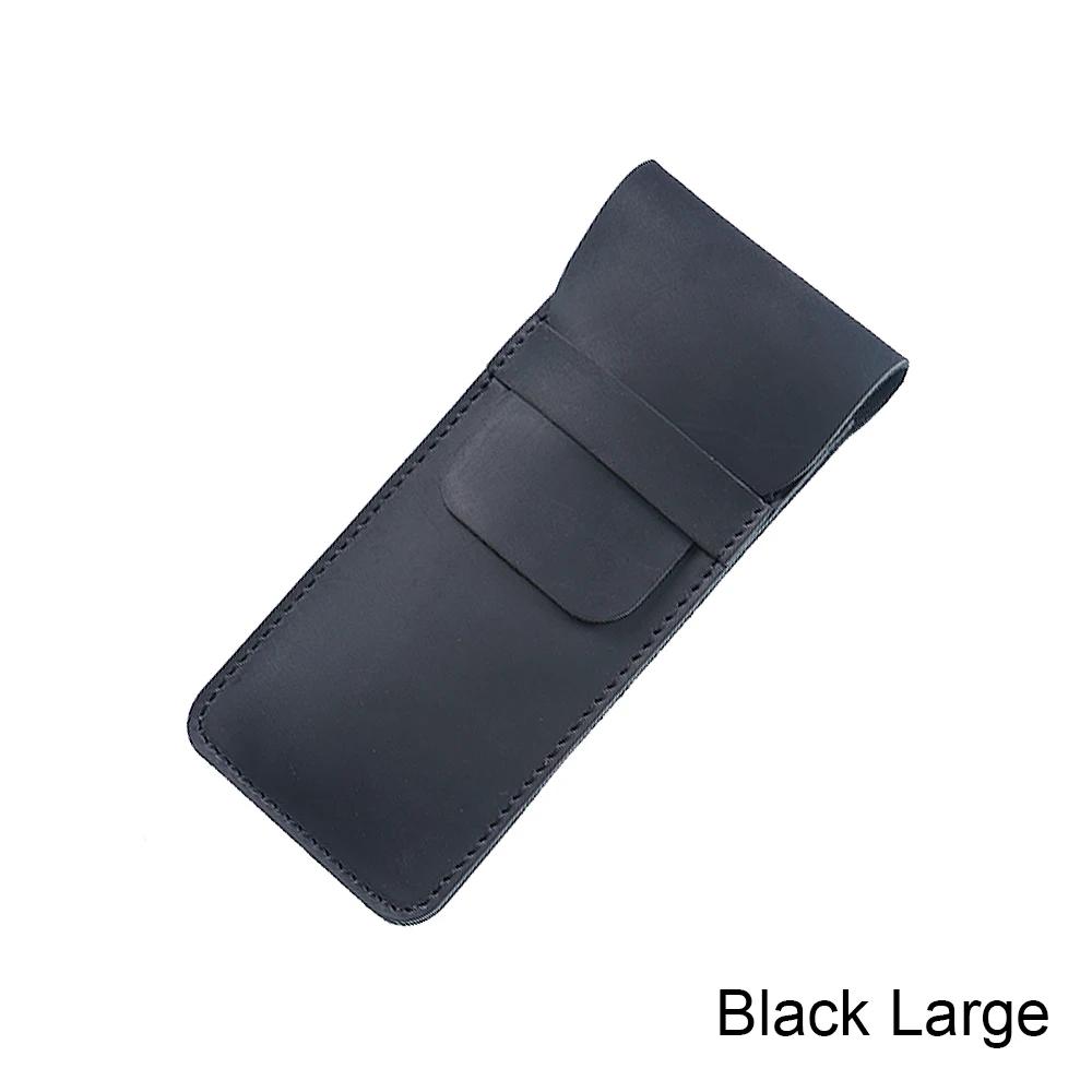 Handmade Genuine Leather Pen Bag Cowhide Pencil Bag Vintage Retro Style Accessories For Travel Journal
